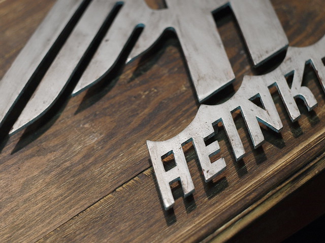 retro Heinkel logo sign