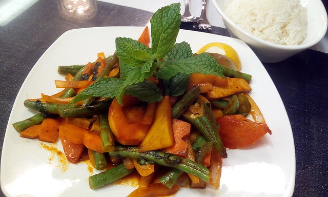 Vegetable kebat from Burmese restaurant