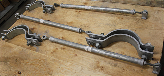 Sway Struts with Pipe Clamps for Energy Combustibles and Lubricants Facility in Argentina