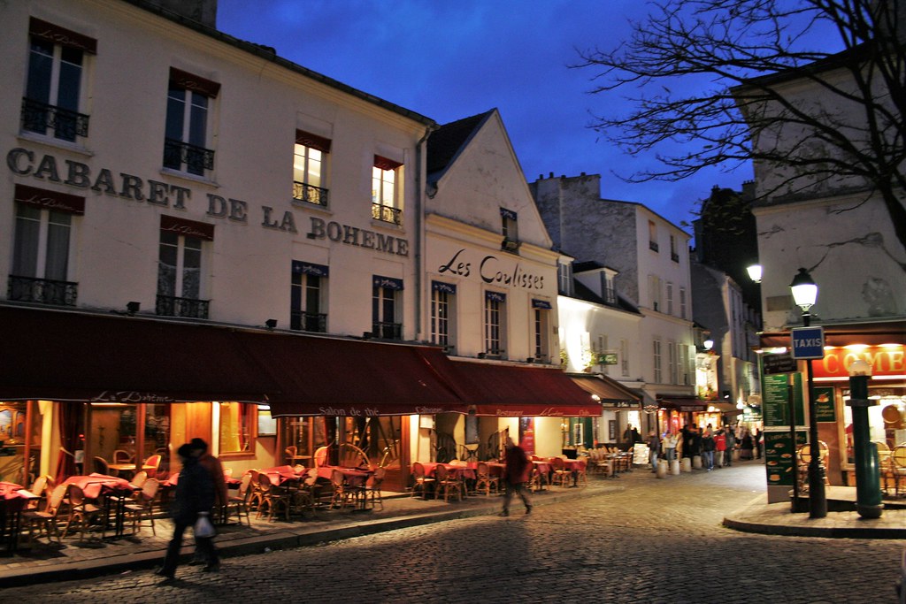 Barrio de Montmartre en París