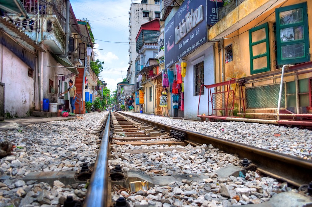 Vietnam - Railway in Hanoi