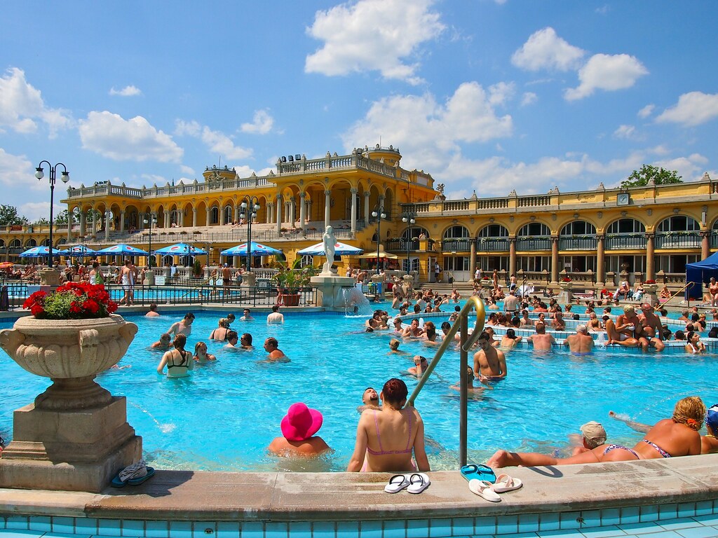 Szechenyi Baths in Budapest, Hungary