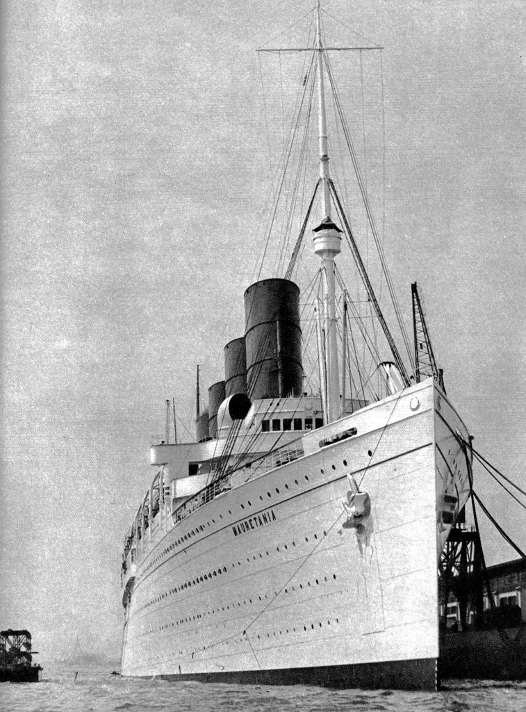 #php.01239 Photo RMS MAURETANIA CUNARD LINE PAQUEBOT OCEAN LINER 
