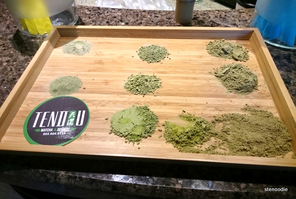  Matcha green tea used at Tendou