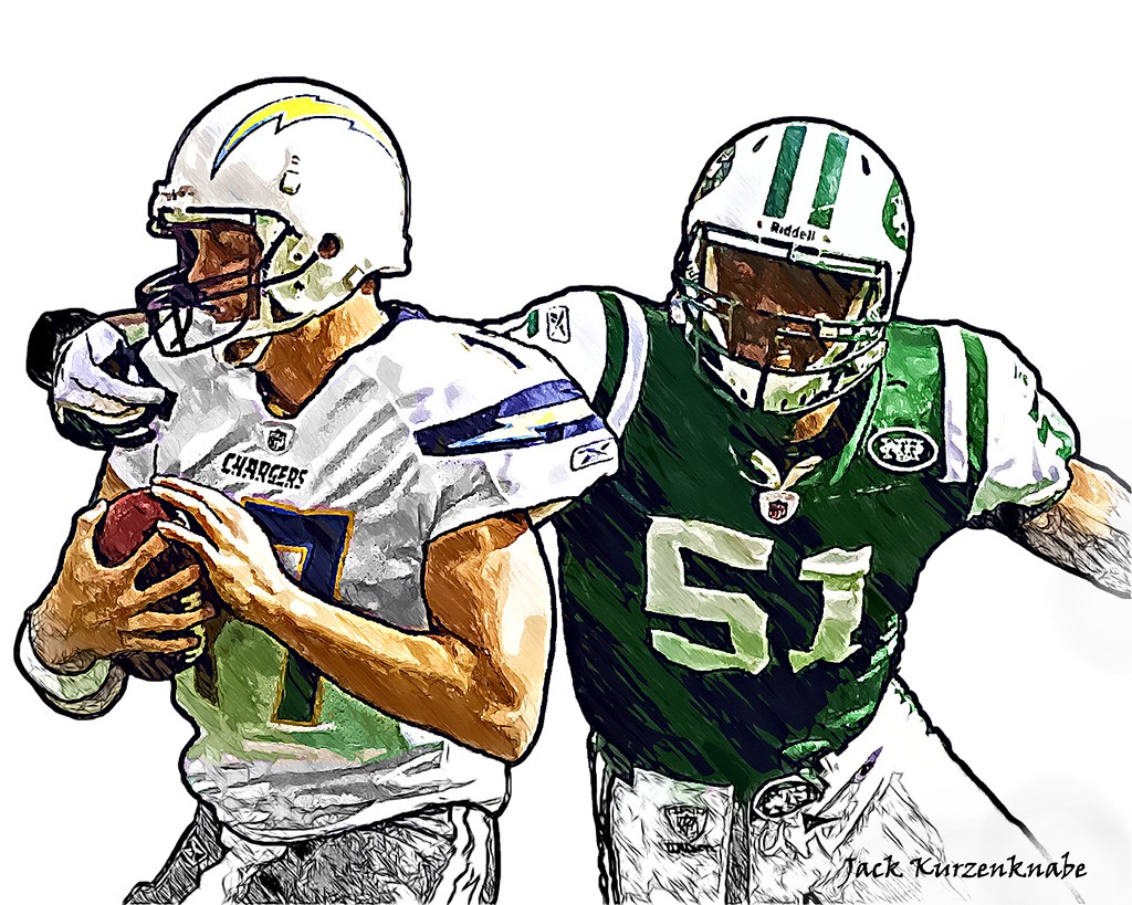 New York Jets Aaron Maybin - San Diego Chargers Philip Rivers