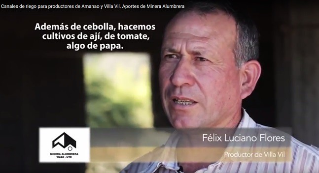 Félix Luciano Flores Productor de Villa Vil