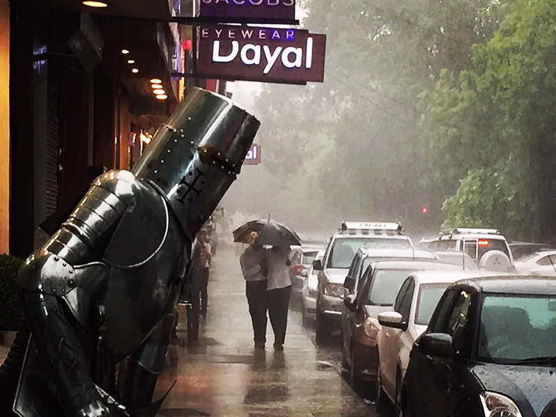 City Season - The First Monsoon Shower, Khan Market