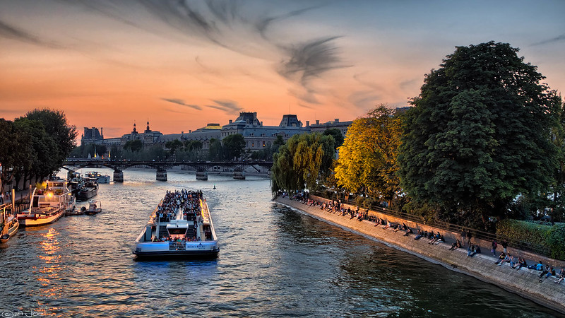 Bateaux Mouches on the Seine, Paris