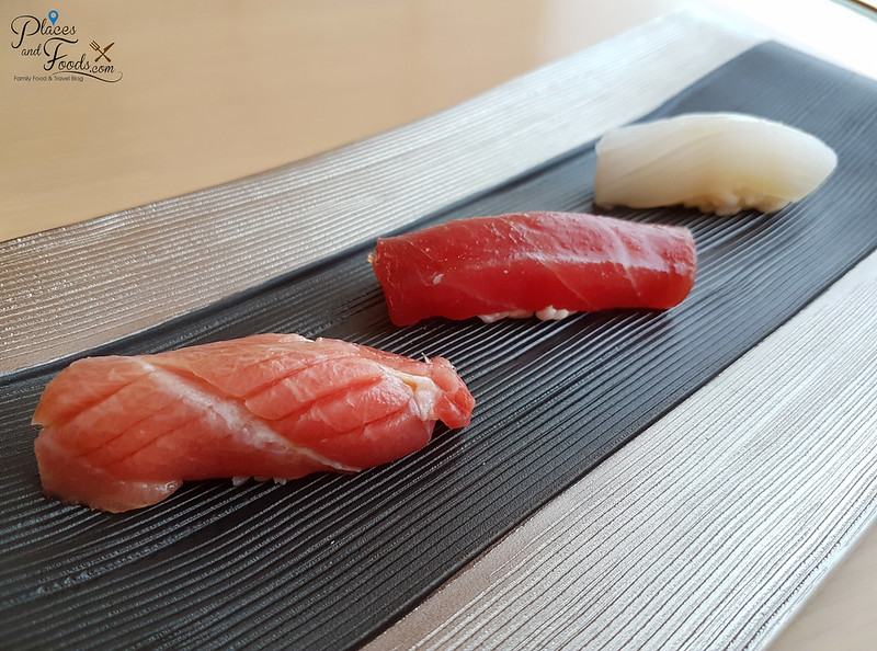 taka by sushi saito st regis kl sushi trio tuna belly close up