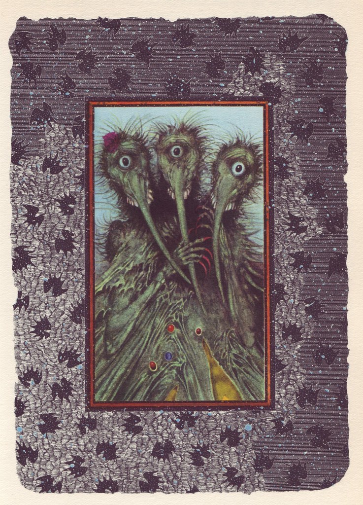 Albin Brunovsky - Illustration for Tri Princezne V Belasej Skale, 1972