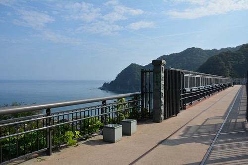 日本海と余部鉄橋