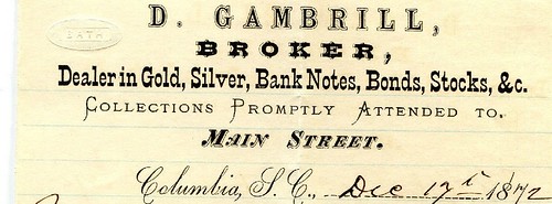 Gambrill 1872 Letterhead