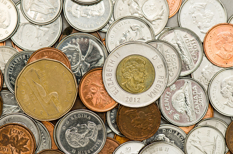 Stock Photography - Canadian Coins