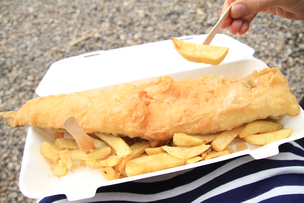 Fish and chips in Southwold