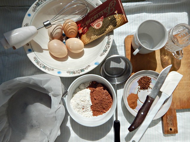 Шоколадный бисквит с шоколадом, корицей и кофе. Рецепт с пошаговыми фотографиями и очень красивое описание. | horoshogromko.ru
