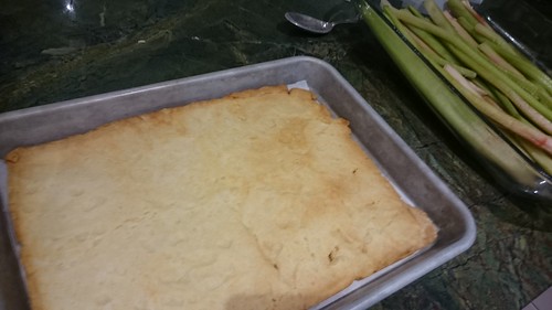 Rhubarb Tart - Baked Pâte Sucrée