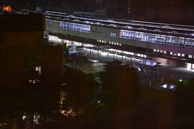 夜の鳥取駅