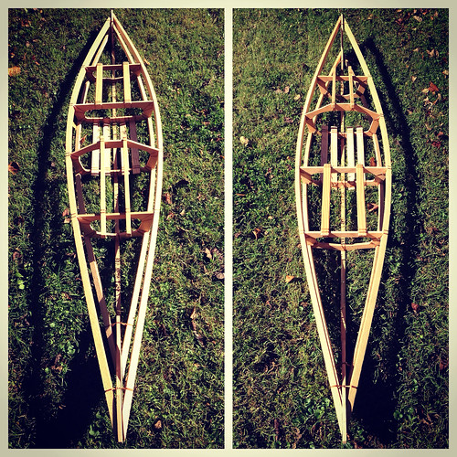 The Kidyak kayak frame is complete. On to the cockpit coaming.