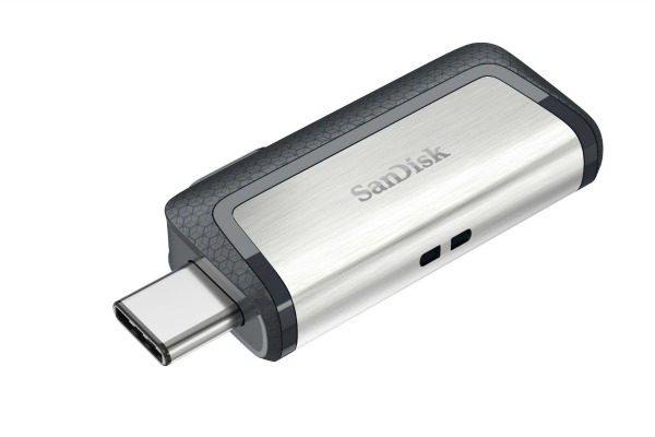 Product: SanDisk Ultra Dual Drive USB Type-C - left Type-C open down