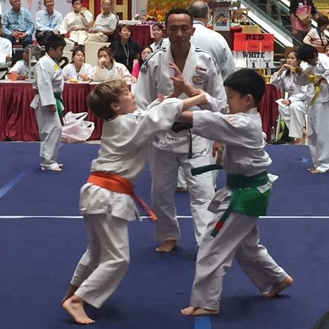 Gavin's judo competition