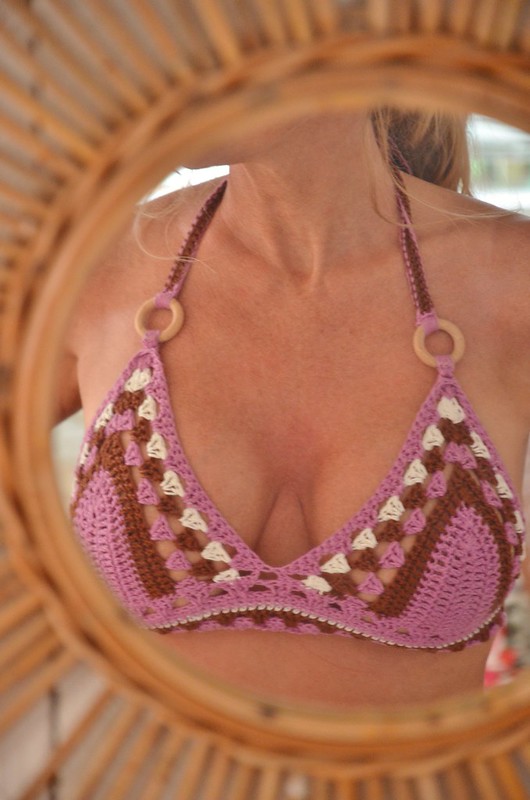 crochet bikini top