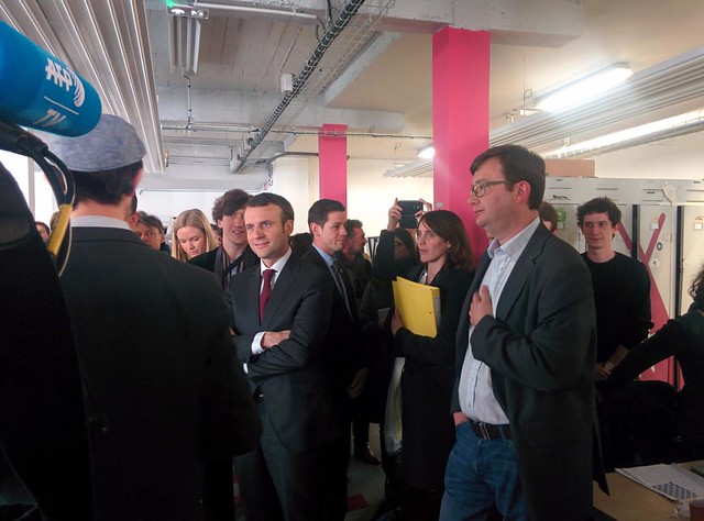 Visite de NUMA Paris avec Emmanuel Macron