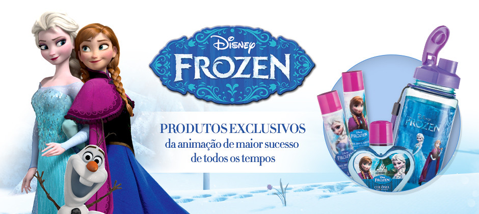 Os personagens de Frozen um dos maiores sucessos da Disney invadem o folheto Moda&Casa