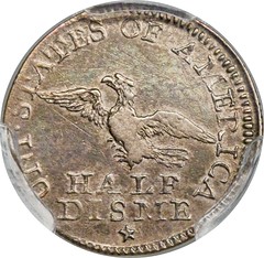 1792 Half Disme reverse