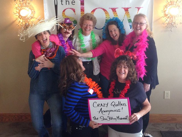 Crazy Quilters at the Slow Stitching Retreat