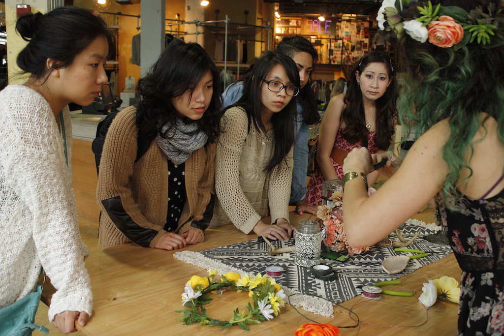 seattle flower crown workshop