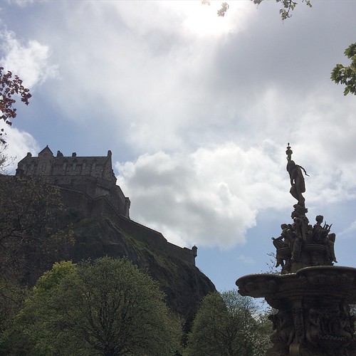 I'm in Edinburgh today. It's very sunny and rainy and windy.