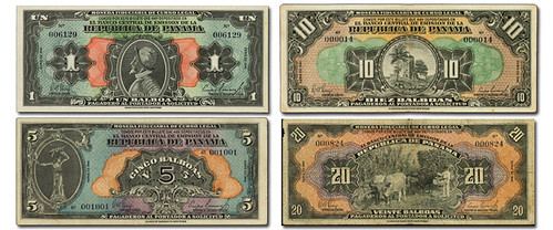 1941 Panama Arias Currency Issue