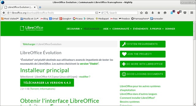 LibreOffice 4.4.3 en téléchargement