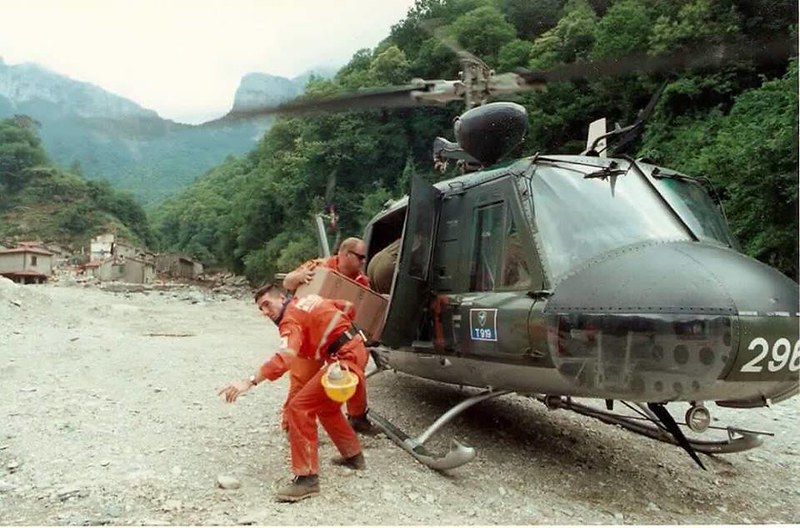 Alluvione Stazzema, l'intervento di Anpas 19 giugno 1996