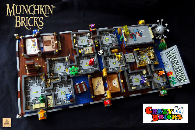 Munchkin Game board made from LEGO
