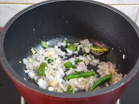 sauteing onions