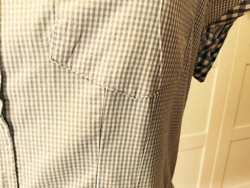 shirt-shirtdress dart and pocket