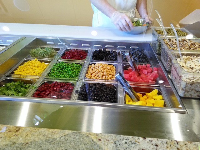 Salata Toppings - limited time summertime fruit toppings of mango, watermelon and blueberries