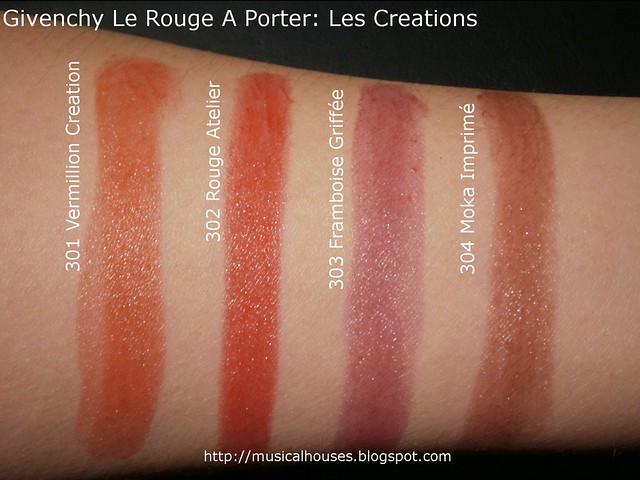 Givenchy Le Rouge A Porter Lipstick Swatches Les Creations