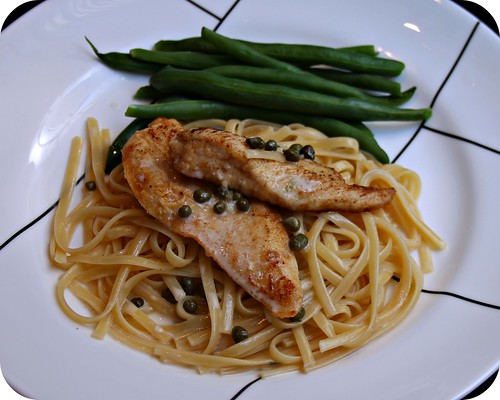 Chicken Piccata with Lemon Noodles