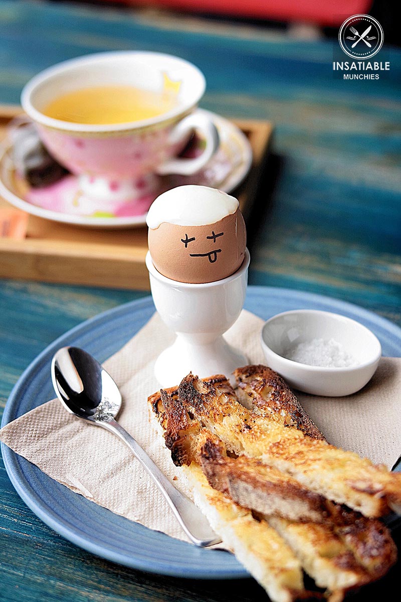 Review of Tartine, Mascot - tartine soldiers, coddled eggs