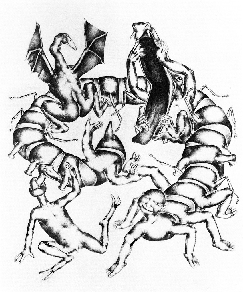 Otto Neumann - Grotesque 8 - Multi-legged Insect Grotesque, 1920-22