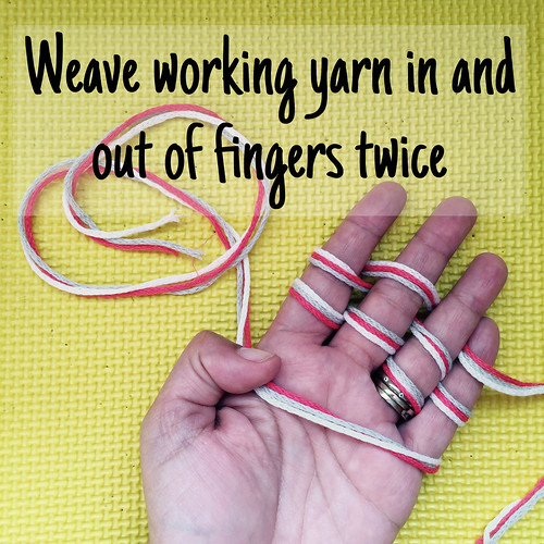 Five Minute Finger-knitting Necklace tutorial on Crafts from the Cwtch blog