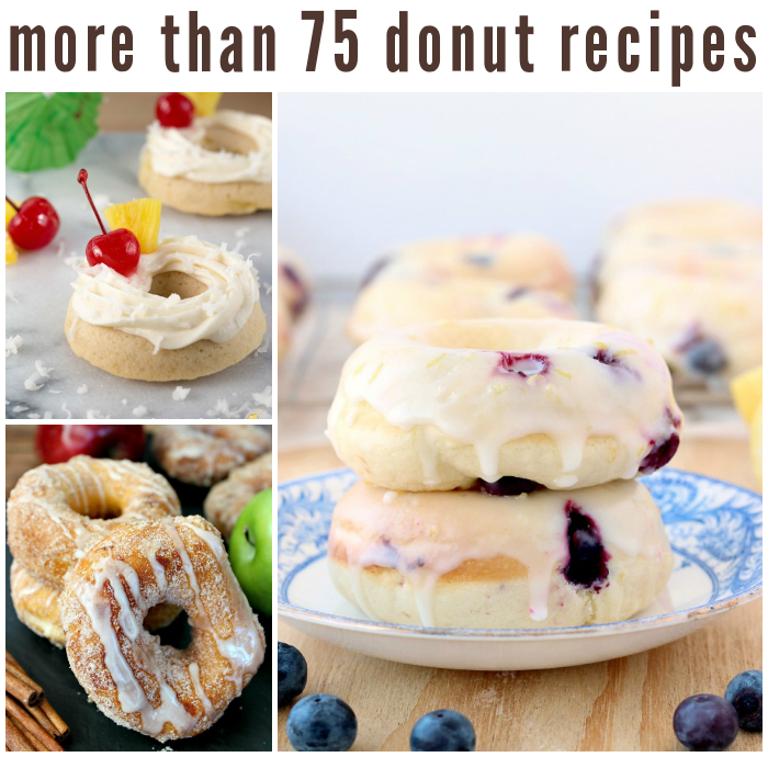 More than 75 Donut recipes collage.