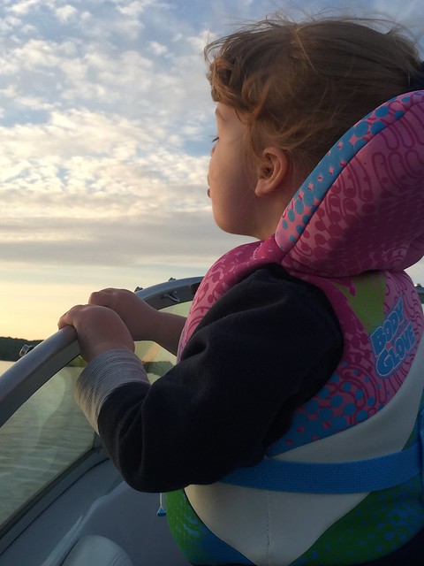 Anne on the boat, Memorial Day 2015