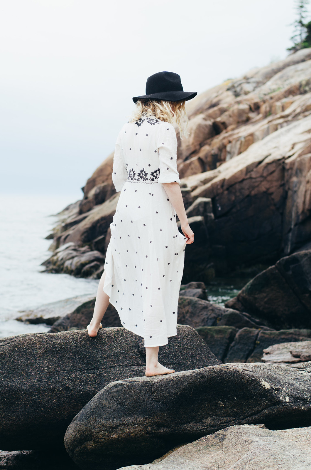 Free People Dress in Acadia Maine shot by Andrew Dion on juliettelaura.blogspot.com