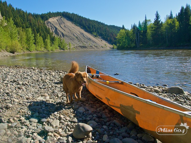 Canoe on the Nechako River