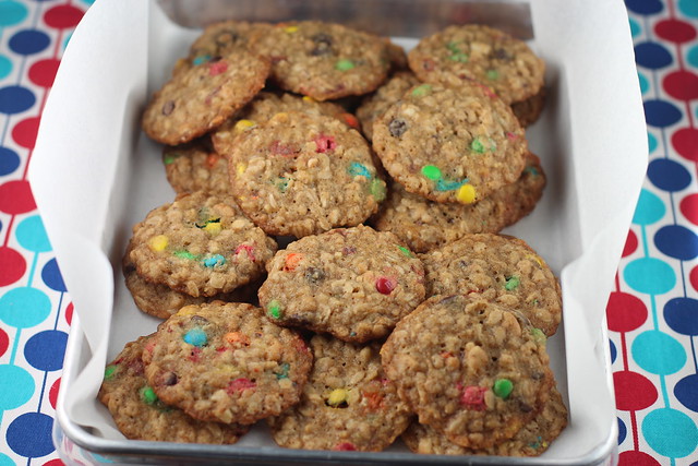 The Food Librarian: Pioneer Woman's Monster Cookies with M&Ms