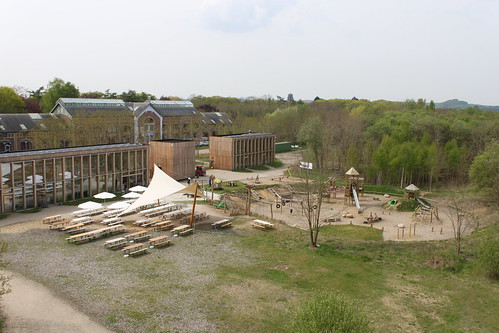 view from mine shaft on playground