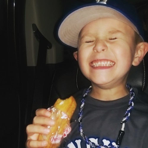 Someone cranked a double, resulting in 2 rbi, and he got a Twinkie.  Good night. #howdenboysbaseball